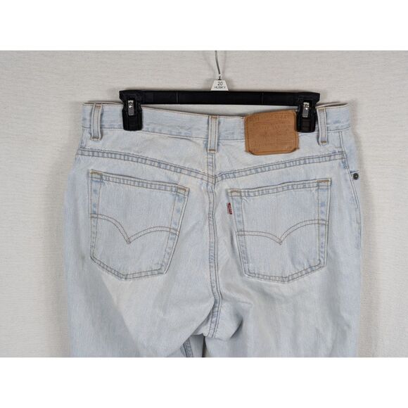 Vintage Levi's 550 Relaxed Fit Tapered Leg Jeans White Wash Women's Size 12 M - Picture 7 of 12